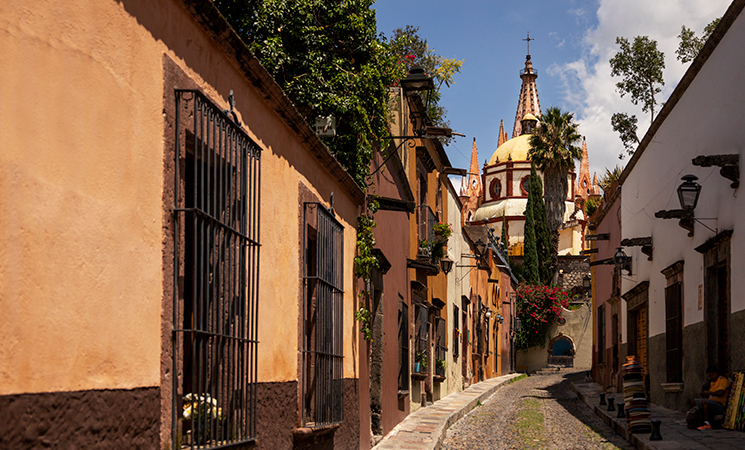 Calle de un pueblo mágico de México
