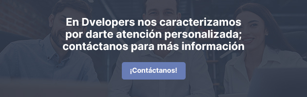Comunícate con Dvelopers para una atención personalizada