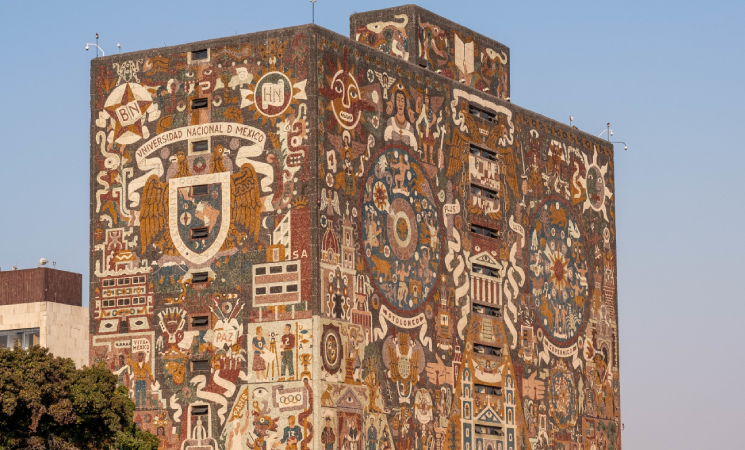 Escultura de Ciudad Universitaria en Ciudad de Mexico